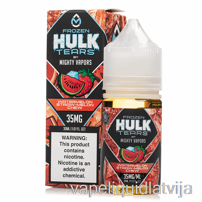 Saldēts Arbūzs Salmu Melones Košļāt - Hulk Asaru Sāļi - 30ml 35mg Vape šķidrums